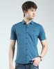 Men's Regular Fit Solid Shirt | Half Sleeves | Spread Collar | Front Pocket | Stylish & Casual Shirt for Men