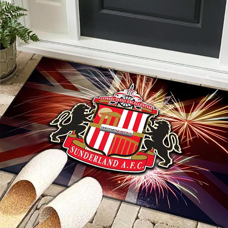 1PC rug Sunderland football Carpet, Chair Rug,Area Rug for Office Bedroom living rooms bedroom, Doormat decor Christmas fan gifts