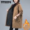 Women's Cotton-padded Jacket Winter Loose Large Size Casual Mid-length Hooded Quilted Warm Cotton-padded Jacket