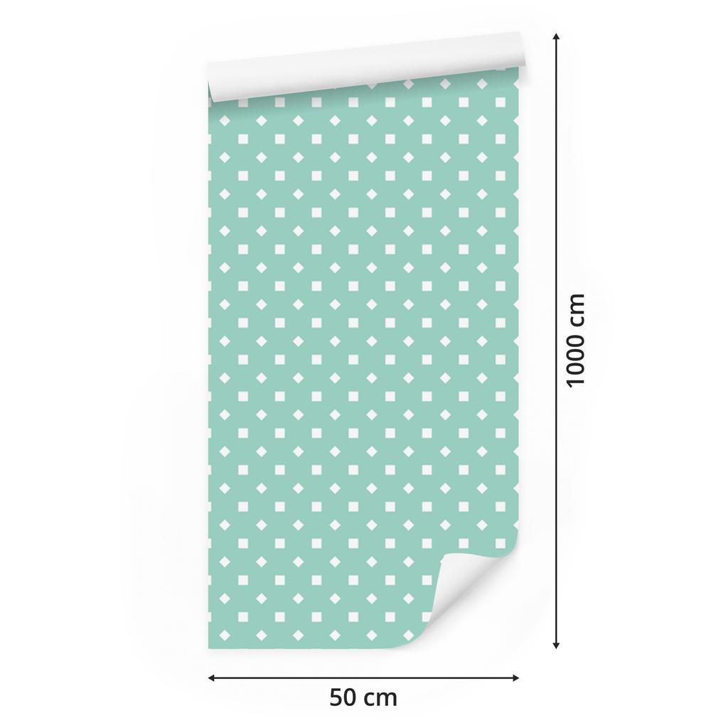 Mint Dots Wallpaper, Subtle Detail for Living Room and Bedroom 50x1000