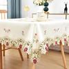 Wolkemer 2 Pack Small Round Doily Embroidered Place Mat Lace Table Topper Vintage Beige End Table Cover for Coffee Wedding Dinning Party 20 Inch