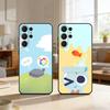 Мультяшный чехол для телефона Goob D-Dandys W-World для Samsung S26, S25, 24, 23, 22, 30, 21, 10, 9, Ultra, Plus, Lite, Черный Мягкий Чехол