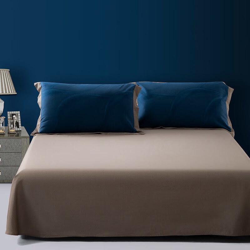 Mercury Home Textiles Moonlight Serenade Long-Staple Cotton Sateen 4-Piece Bedding Set