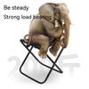 Portable Folding Stool Adult Fishing Backrest Chair Home Shoe Changing Stool Outdoor Camping Can Be Portable Practical Maza