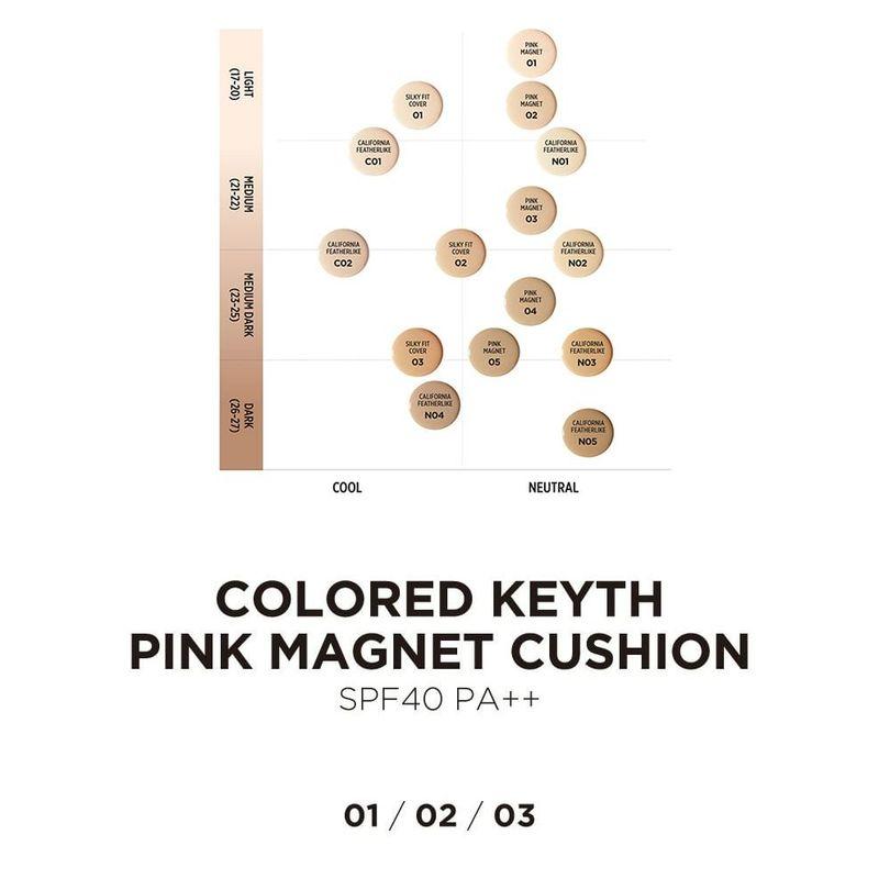 KEYTH - Pink Magnet Cushion - 5 Colors