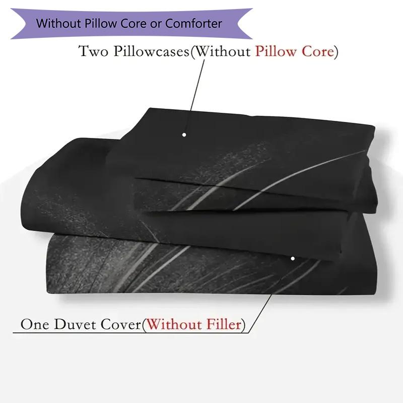 Nirvana Print 3Pcs Bedding Set Duvet Cover With Two Pillowcases Soft Bed Linen For Household Bedroom