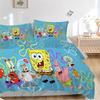 3Pcs Spongebob Friends Adventure Bedding Sets For All Sizes New 3D Printed Bed Cover Comforter Duvet Cover Pillowcase Bedroom Decoration