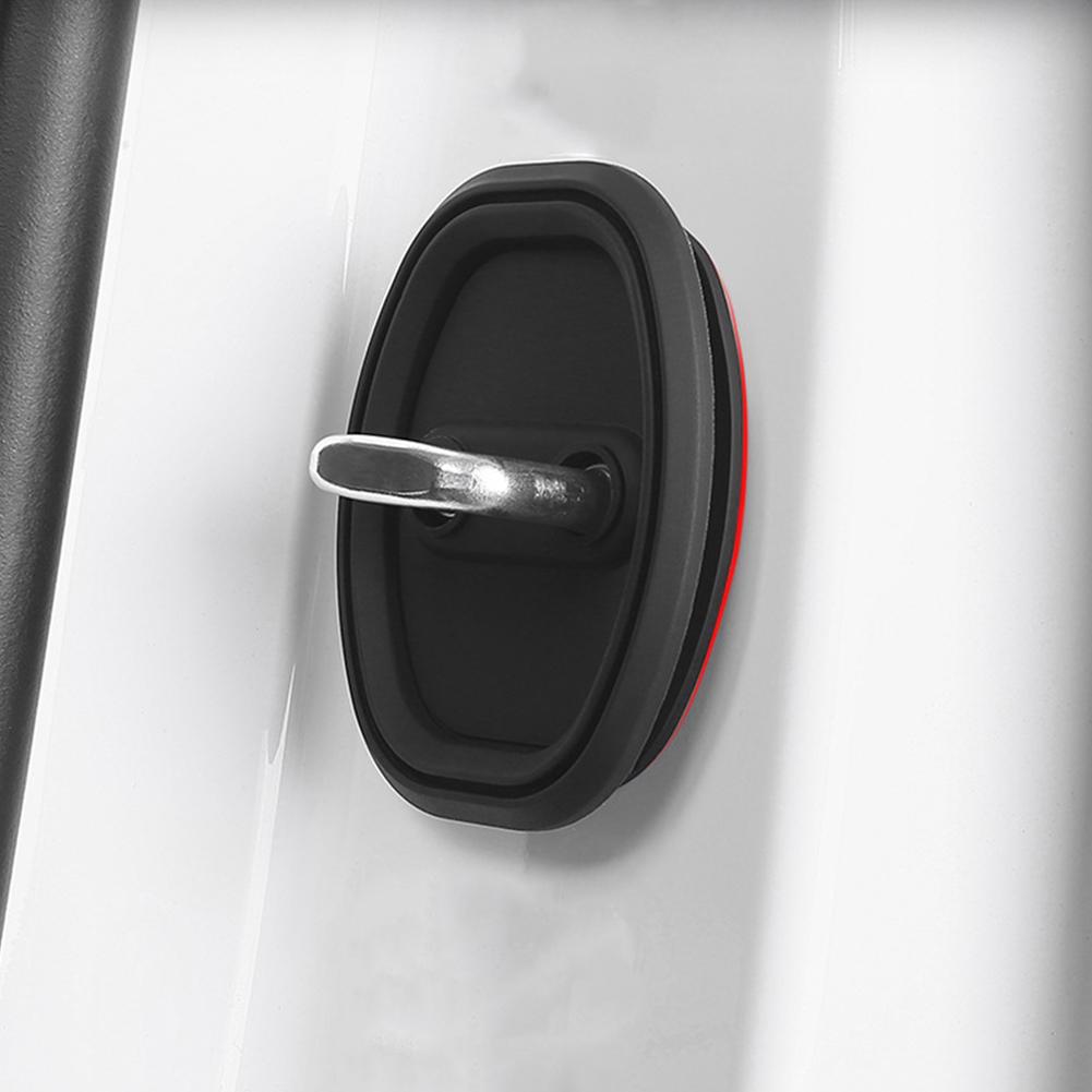 4/8/12 шт. защитный чехол для автомобильного дверного замка, силиконовый чехол для автомобильного дверного замка, защитный чехол от столкновений, амортизирующая накладка