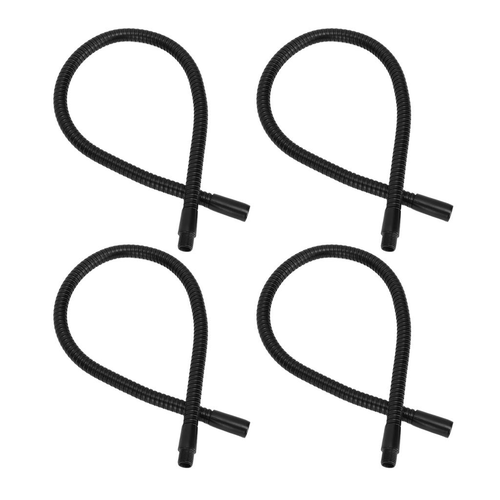 4 Pcs Gooseneck Lamp Hose Aluminium 10mm Caliber Flexible Table Desk Lamp Hose Lighting Fittings