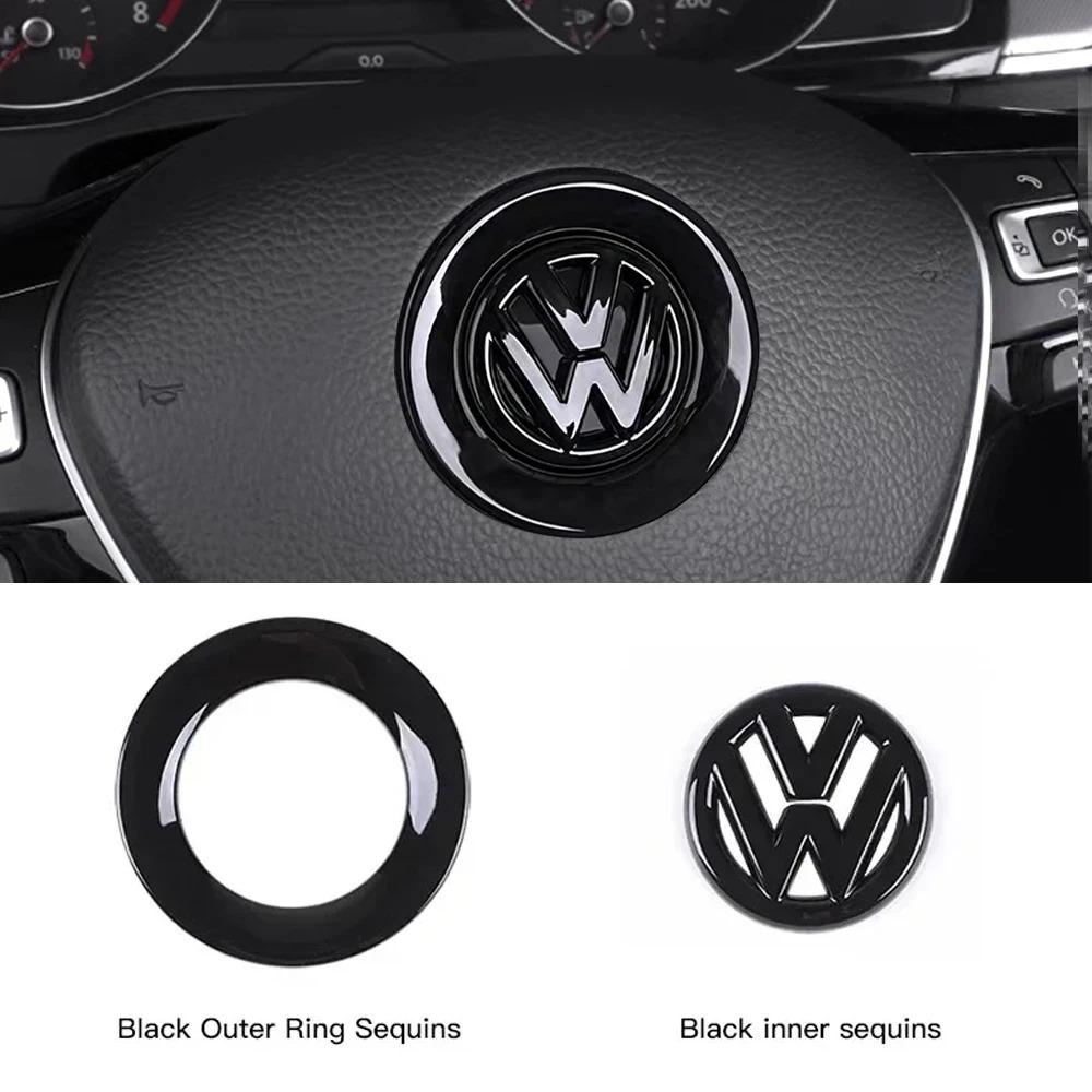 ABS Стикер-значок на руль с рисунком под карбон для логотипа автомобиля VW GTI Passat B6 Golf 4 5 7 Polo Jetta Caddy Beetle Tiguan CC