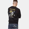 Evisu Свитшот унисекс с принтом в виде букв, с круглым вырезом, длинным рукавом, черный 2EAGNM1SW424XXCT