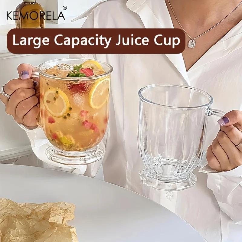 KEMORELA Ретро Большая емкость Кружка для воды 480/600/650 мл Сок Кофе Молоко Кружка Подходит для Ресторана Полдник Виски Декор