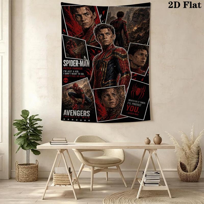 Spiderman Spiderverse Tapestry Background Cloth Wallmounted Home Decor Work Of Art Christmas Gift