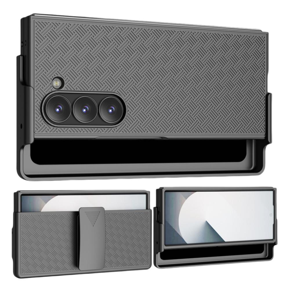 Прочный Чехол-Кожух для Samsung Galaxy Z Fold 6 5 Fold6 Fold5 Fold 4 3 Fold3 Fold4 Жесткий Пластик Держатель с Клипсой для Ремень