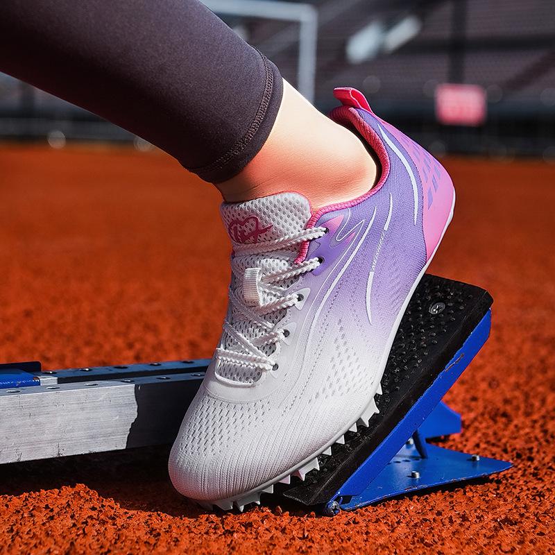 Track Shoes 2025 New Boys and Girls Youth Competition Track and Field Eight Nails Running Spikes Sports Running Shoes