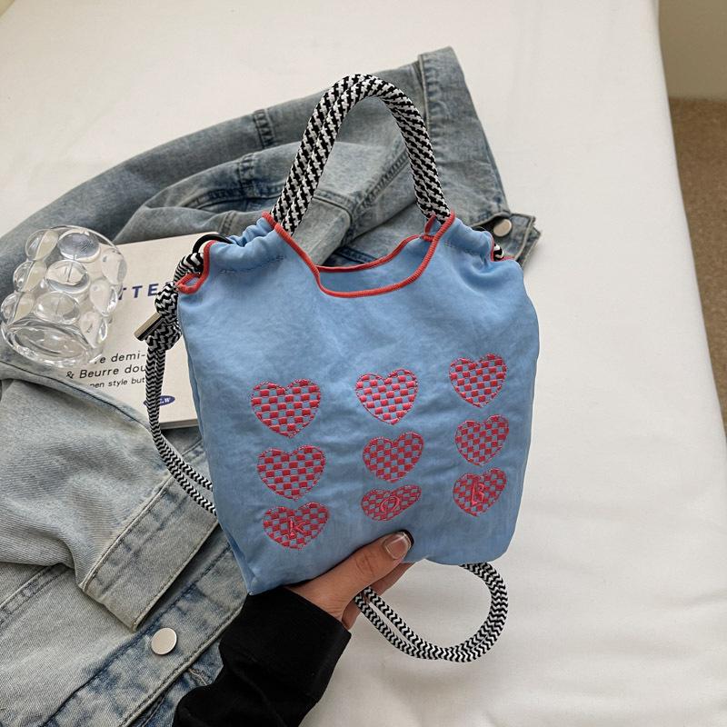 Stylish Dachshund Embroidered Nylon Crossbody Bag for Women - Autumn/Winter 2024 Collection