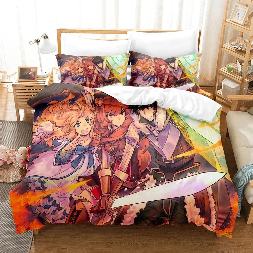 3D Print The Rising Of The Shield Hero Comfortable Duvet Cover Pillowcase Bedding Set Children Bedroom Decoration Home Textile