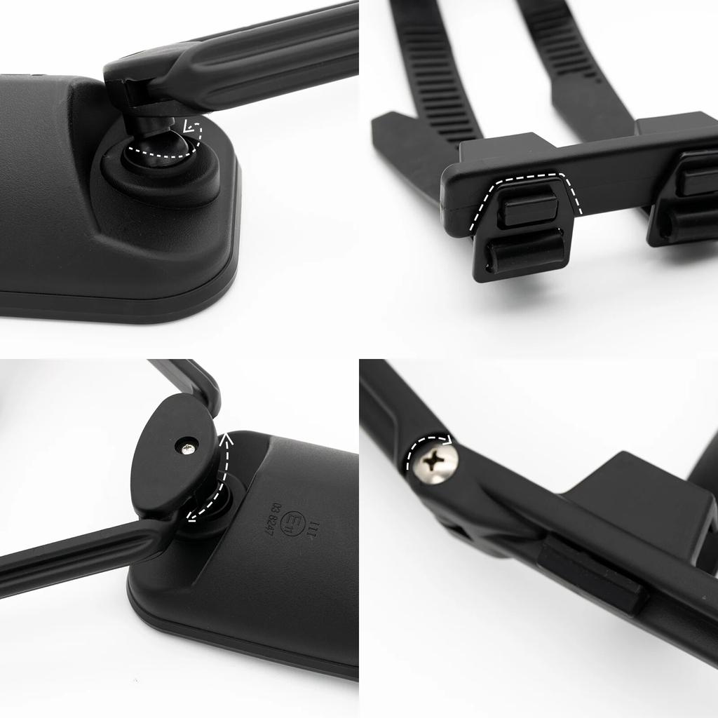 2PCS Universal Towing Mirror Tow Mirror Caravan Trailer Car Rear View Mirror Blind Spot Convex Wide Angel Safe Hauling Extension