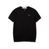 Cotton Short Sleeve T-Shirt With Embroidered Heart Design Unisex Casual Loose Fit