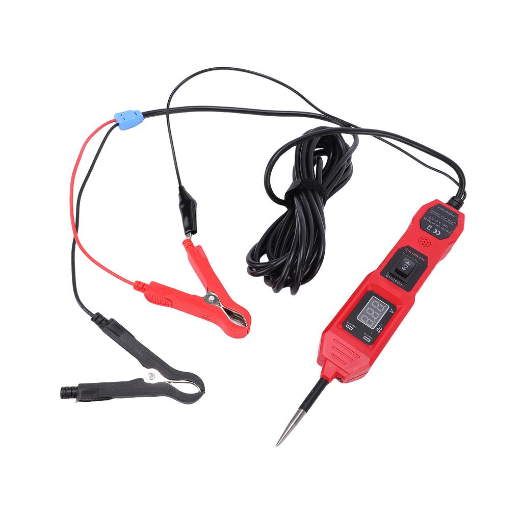 Automotive Circuit Tester 3.5-36V Voltage Car Power Tester Continuity Tester with LCD Display 14.7ft Cable Dual Flashlight for Vehicle Electrical S