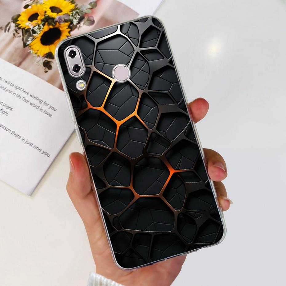 Для Asus Zenfone 5 (2018) 5Z ZE620KL ZS620KL Модный Металлический Стиль Дракон Покрашенный Чехол Для Asus X00QD Z01RD Мягкий Силиконовый ТПУ Чехол