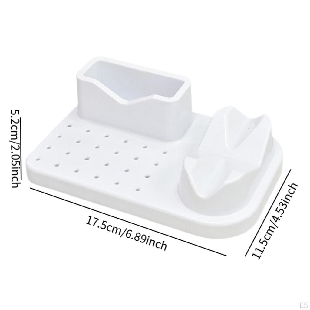 Органайзер для шлифовки и полировки ногтей с 20 отверстиями, держатель для маникюрных инструментов, большая емкость