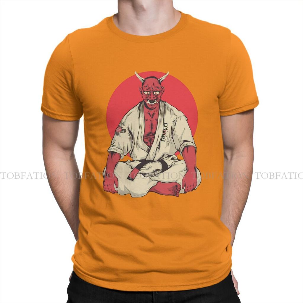 Jiu Jitsu Bjj The Oni Tshirt Classic Graphic Unisexs Streetwear Tops Large Cotton Crewneck T Shirt