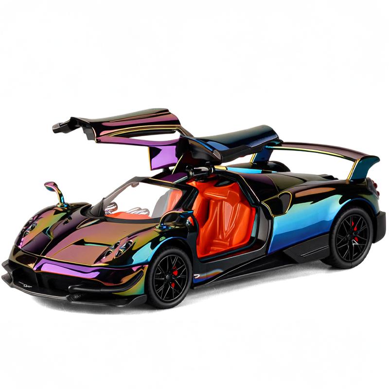 1:24 Pagani Huayra Dinastia BC Суперкар Сплав Гальваника Модель Спортивного Автомобиля Металл Автомобили Модель Гоночной Машины на Трассе Звук Свет
