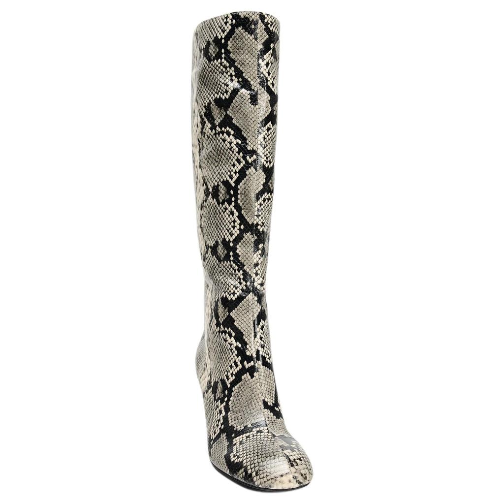 Zara Pu Fashion High Heel Animal Print Knee High Boots 6.5cm Women Boots Multicolor 12830510202