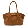Women's Suede Pleated Tote Bag - Large Capacity, Retro Korean Style Shoulder Handbag for Autumn/Winter 2025