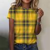 3D-печатная забавная клетчатая футболка для женщин, красочные геометрические графические футболки, летние топы Harajuku с круглым вырезом, футболки с короткими рукавами