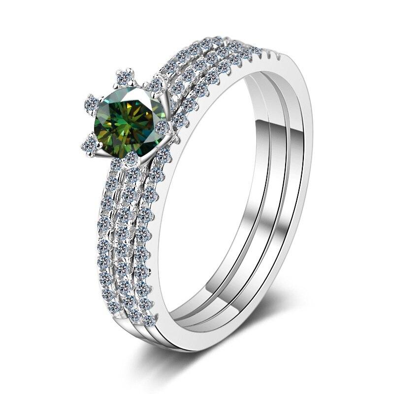 Bague Ringen Кольцо Eternity D Цвет Муассанит Стерлинговое Серебро с Платиновым Покрытием Обручальное Кольцо Муассанит Обручальное Кольцо