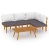 VidaXL Garden Lounge Set 5 Pcs with Cushions Solid Acacia Wood, 47.4kg