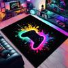 Gaming Console Fleece Carpet - Soft And Noise-Reducing Living Room Sofa Rug - Gaming Room Floor Mat - Home Decoration