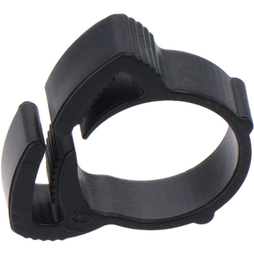 10 шт. в упаковке, нейлоновые прочные хомуты для шлангов с двойным захватом черного цвета с защелкивающимся захватом из нейлона и пластика для шлангов/труб