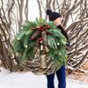 Christmas Christmas Wreath Farmhouse Bohemian Garland Bell Garland Door Hanging
