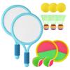 Лифактлаб. Детская ракетка для бадминтона на липучке, набор игровых принадлежностей для парка на открытом воздухе с сумкой для хранения (синий)
