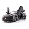 New 1/32 Camaro Toy Model Car Zinc Alloy Metal Die Casting with 4 Doors Opening Sound and Light Pull Back Car Suitable for Boys Gift Collection