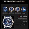 Многофункциональные мужские часы с хронографом и календарем Three Eye, новые повседневные и модные кварцевые часы