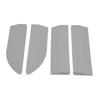 4PCS Universal Sweeper Door Sill Stair Wheelchair Door Sill Free Assembly Rubber Door Threshold