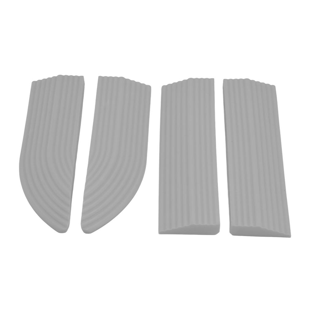 4PCS Universal Sweeper Door Sill Stair Wheelchair Door Sill Free Assembly Rubber Door Threshold