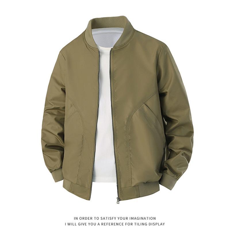 Men S Outdoor Workwear Hooded Baseball Jacket Long Sleeve Coat