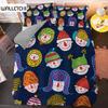 Мультяшный пододеяльник, комплект постельного белья размера King, из микрофибры, милый цветной аватар, комплект постельного белья для детей и подростков, мягкий, в стиле кавайи, пододеяльник