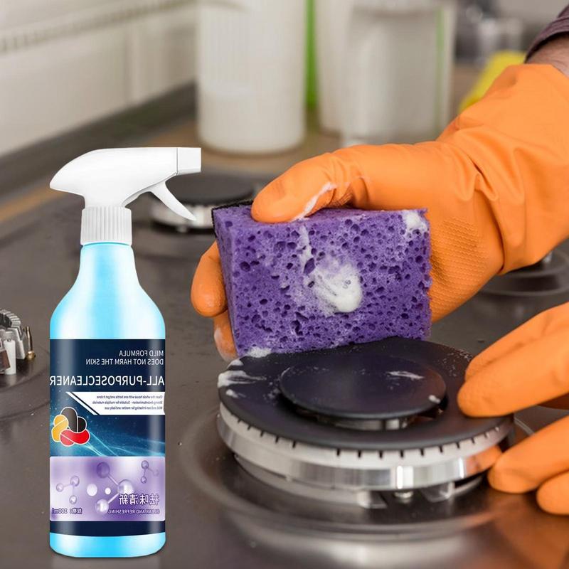 Очиститель для кухонного жира, большая емкость 300 мл, эффективное и безопасное чистящее средство-спрей для уборки кухонь