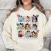 Disney Princesses Cinderella Elsa The Little Mermaid Ariel Snow White Multi-color Printed Women's Sweatshirt Casual Loose Top