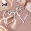 1 Pair Love Earrings Retro Exaggerated Style Polished Zinc Alloy Hook Earrings Party Club Cosplay Hanging Earrings Ear Jewelry