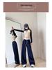 Женские спортивные брюки с высокой талией, color block, широкие, для весны/осени 2026