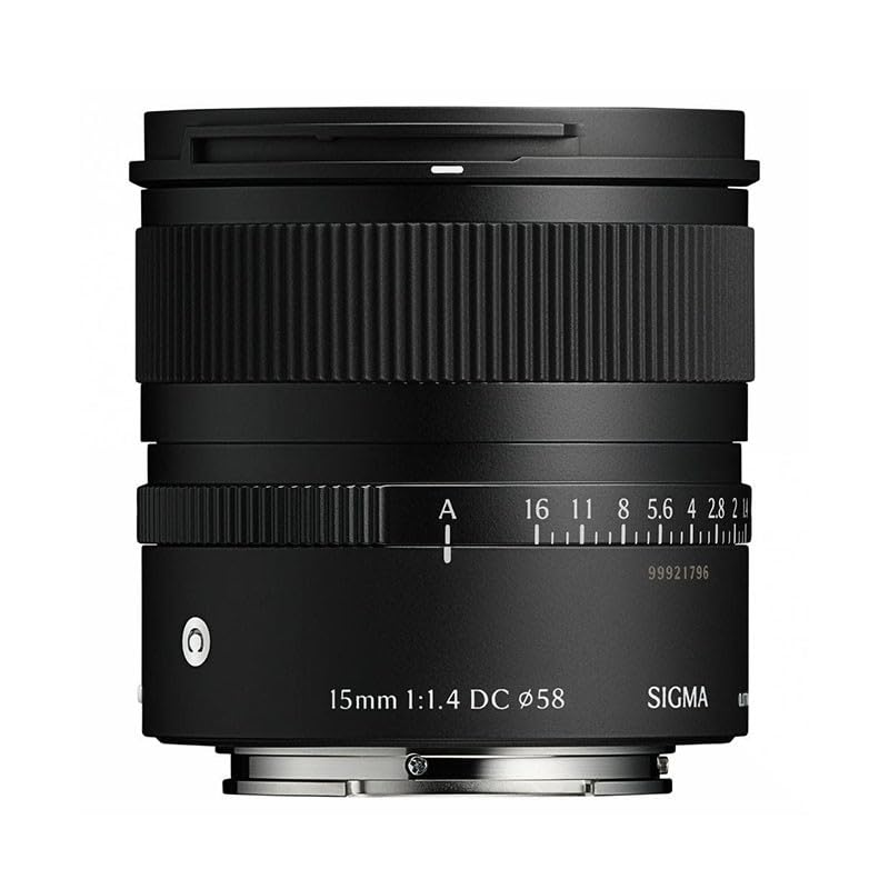 Sigma 15mm DC lens for Sony prime mirrorless F1.4 E-mount, lens, wide-angle, APS-C, Contemporary, only.