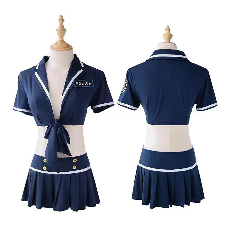 Midnight Charm Temptation Flight Attendant Lingerie Set