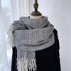 Autumn And Winter New Solid Color Scarf Imitation Cashmere Scarf For Women, High Grade, Warm And Thick Shawl Scarf For Women